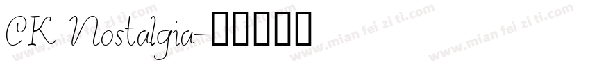 CK Nostalgia字体转换